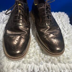 Men's Bronze Oxford Shoes 8M